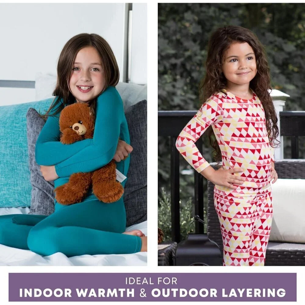 Thermal Underwear Kids Girls Thermal Underwear Set Long Johns Kid Thermals Kid B